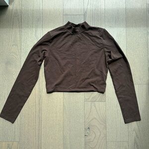 Zara Brown Long Sleeve Top